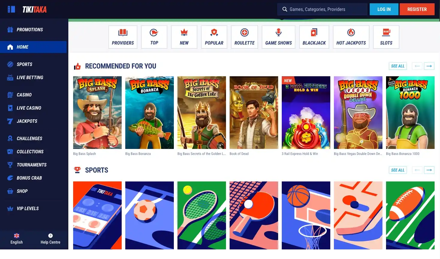 tikitaka casino games