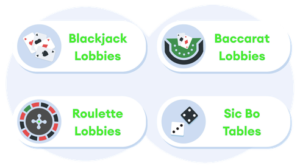 soorten live dealer spellen