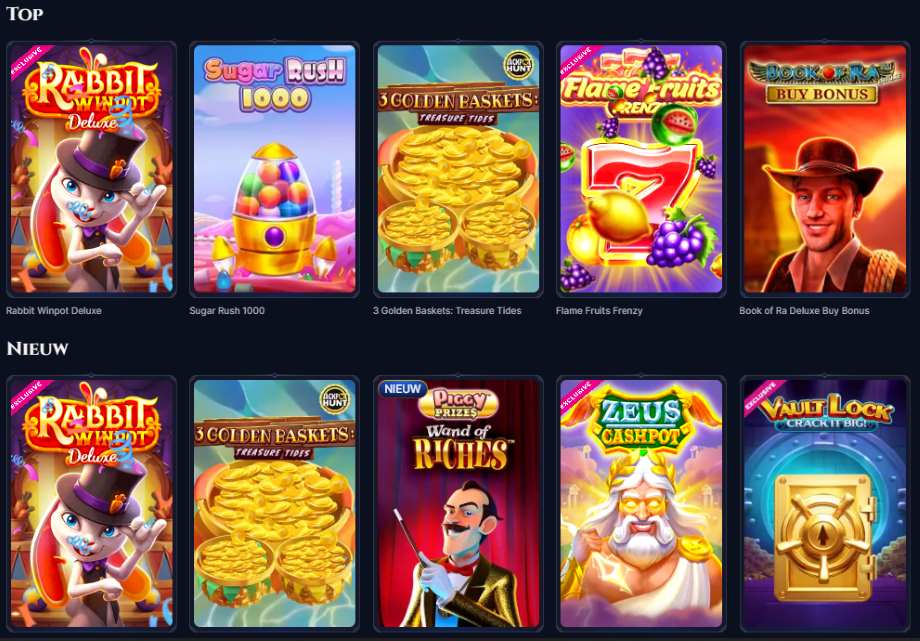 cazeus casino spellen