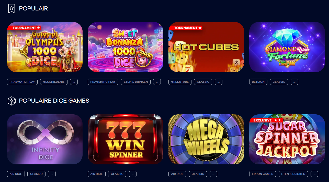 oria casino spellen