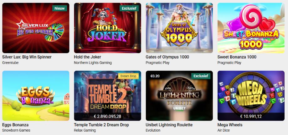 unibet casino spellen