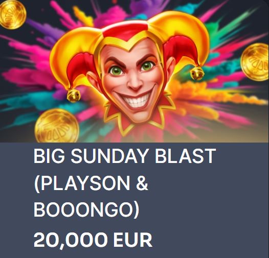 vereisten voor deelname aan het big sunday blast toernooi