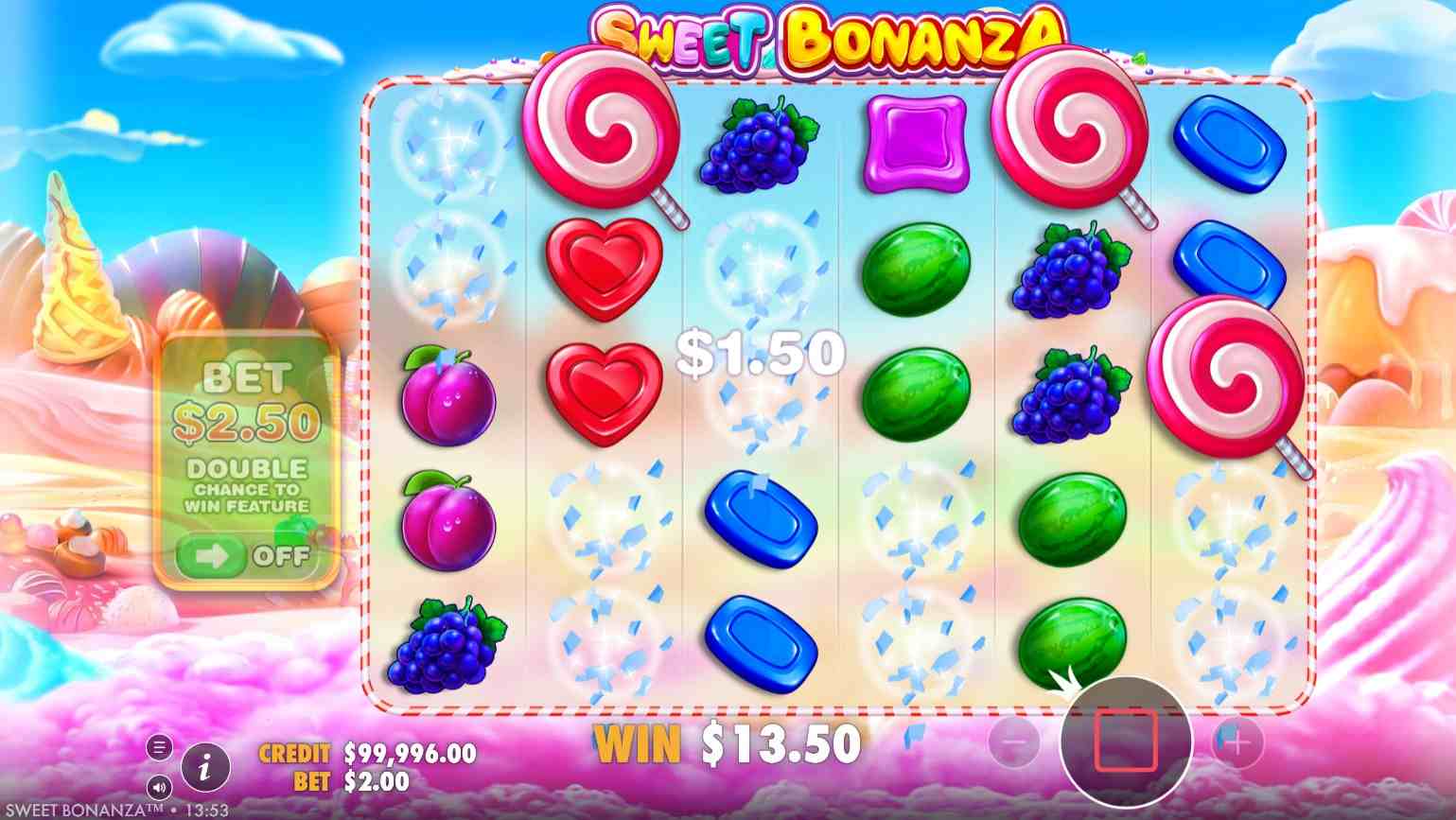 sweet bonanza win