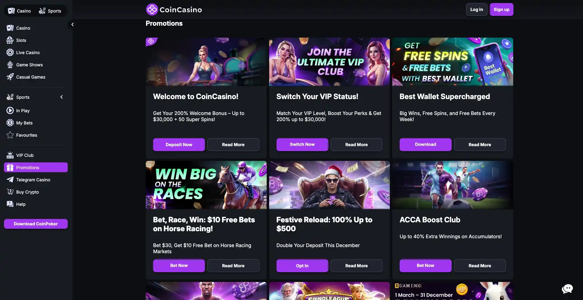 coincasino promotions