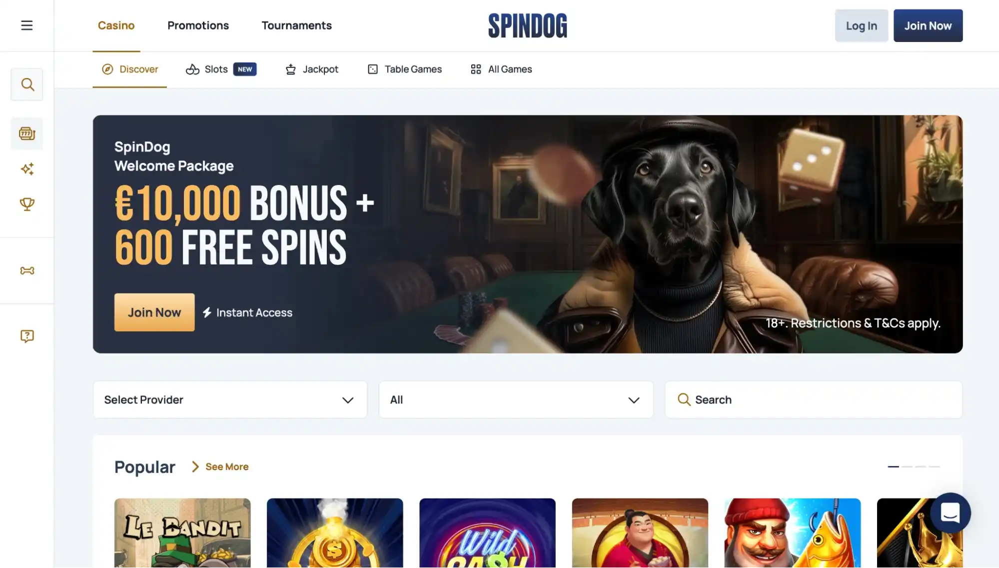 spindog main page
